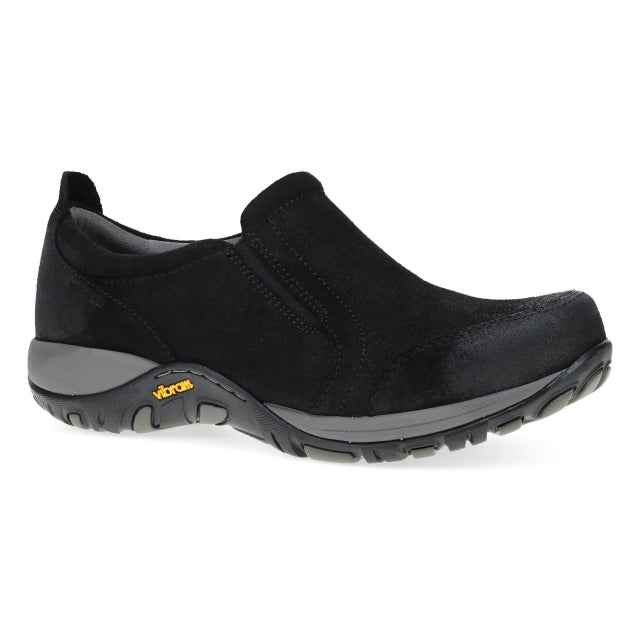 Women's Pippy Wide Black Waterproof Burnished Suede