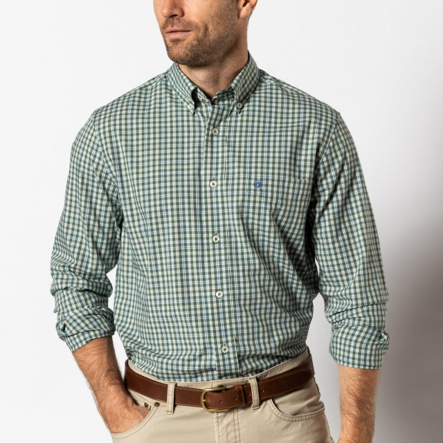 Men's Performance Poplin Sport Shirt - Fallon Plaid