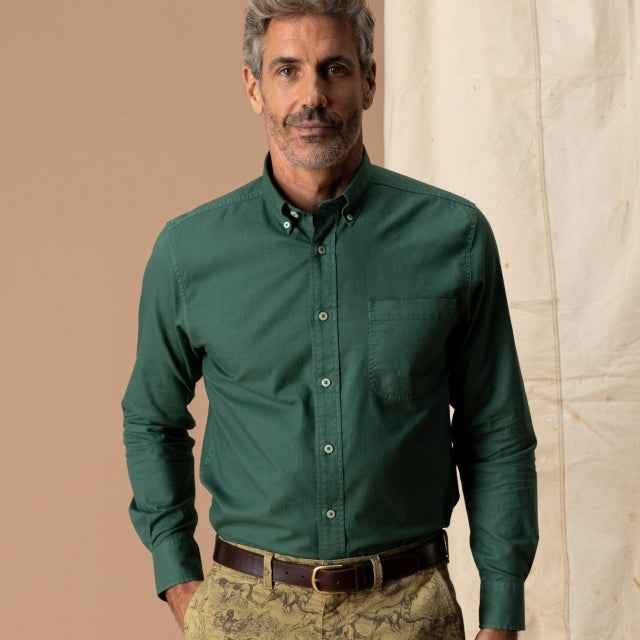 Men's Cotton Oxford Sport Shirt