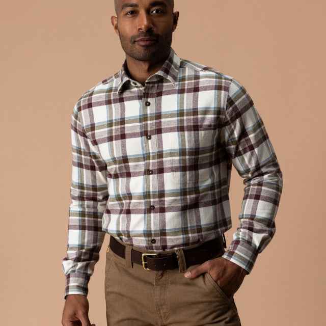 Men's Cotton Flannel Sport Shirt