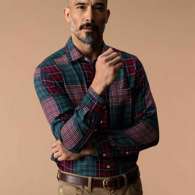 Men's Cotton Flannel Sport Shirt