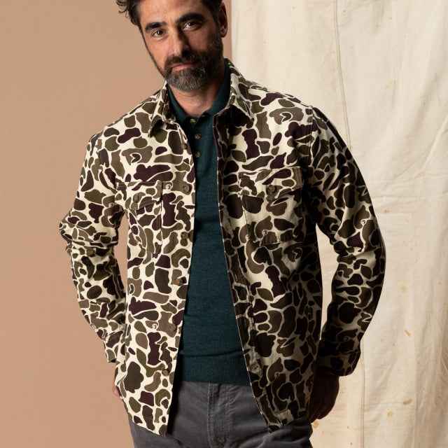 Men's Vintage Camo Duck Canvas Jacket