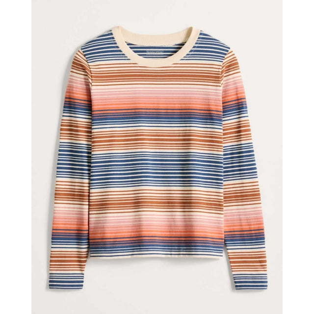 Women's Long-Sleeve Stripe Deschutes Tee Shirt
