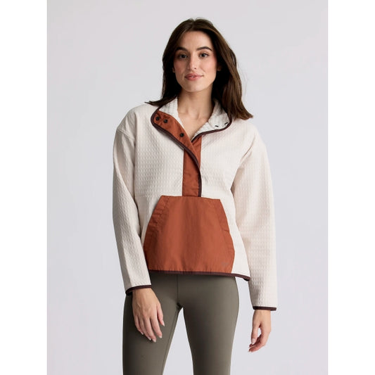 Women's Gridback Fleece Snap Pullover - Earth's Edge