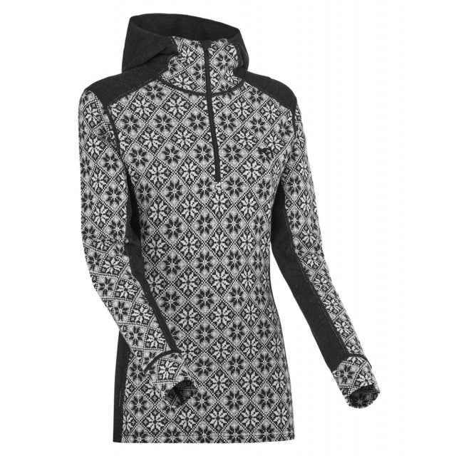 Women's Rose Wool Hoodie - 100% Merino Wool