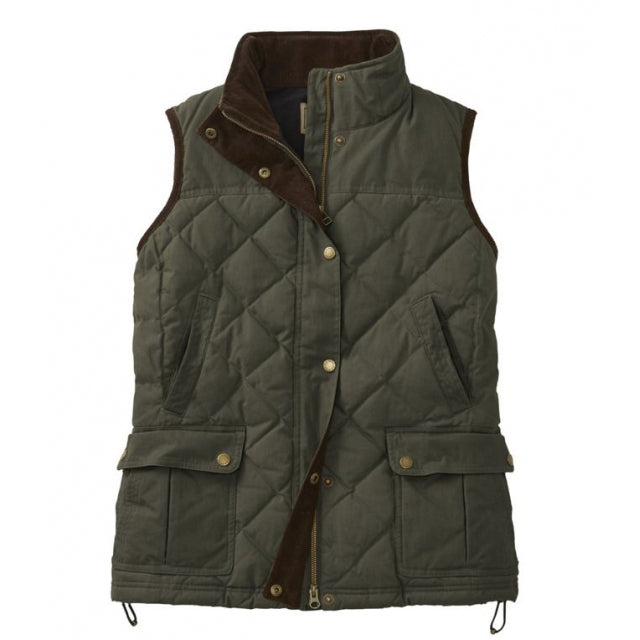 Bean's Upcountry Waxed Cotton Down Vest Regular