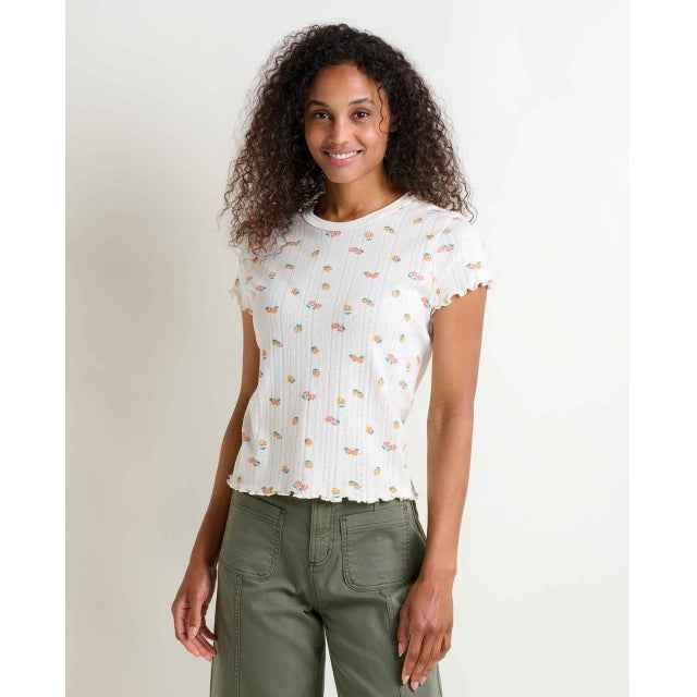 Women's Foothill Pointelle SS Baby Tee