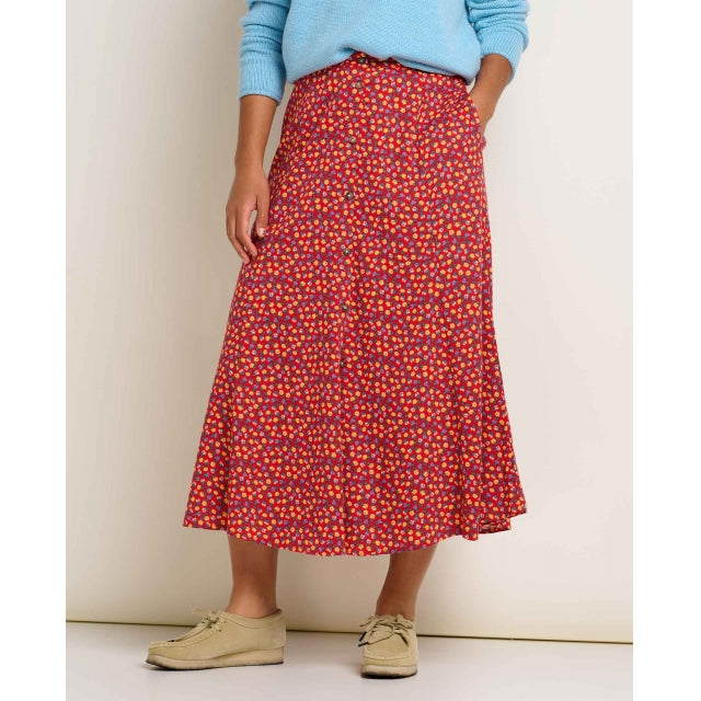 Manzana Paneled Midi Skirt - Earth's Edge