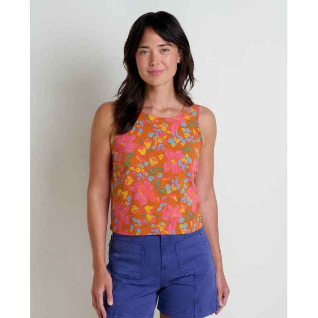 Women's Sunkissed Button Back Tank