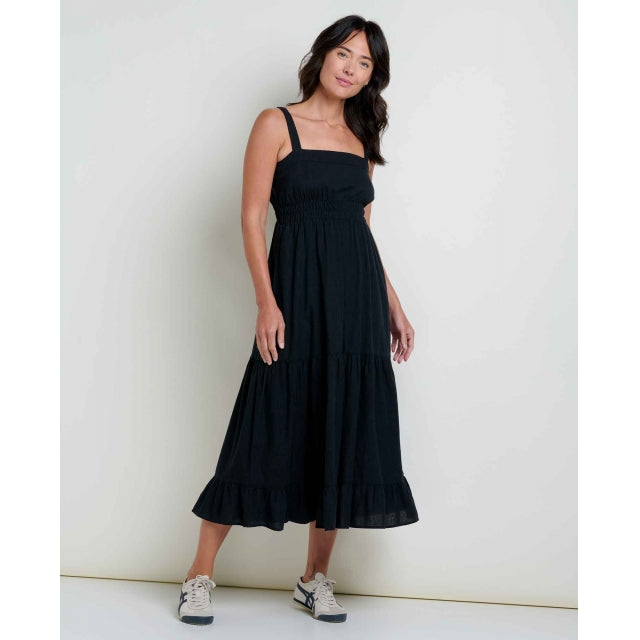 Women's Taj Hemp Tiered Midi SL Dress