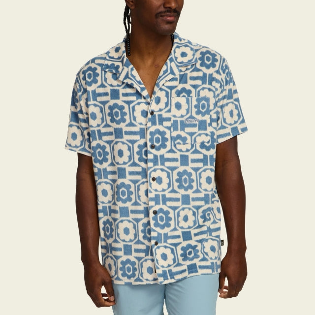 Palapa Terry Shirt - Sunflower Pixels : Granite Green