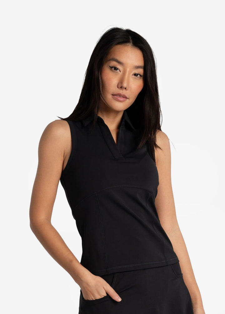 Women's Step Up Polo Tank Top