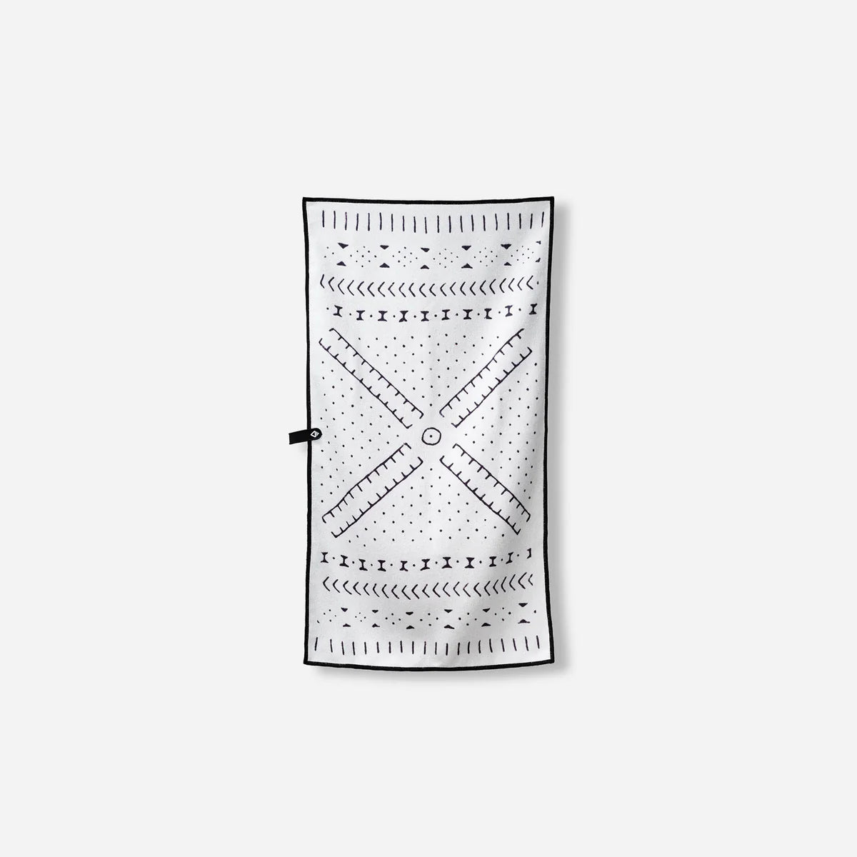 Fitness Towel: Mud Cloth White