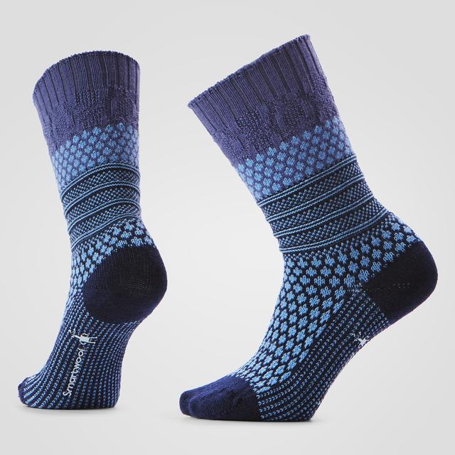 Unisex Everyday Cozy Popcorn Cable Crew Socks
