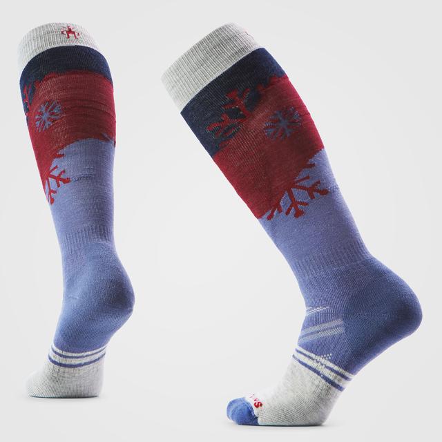 Womens Women's Ski Snowpocalypse Pattern Over The Calf Socks