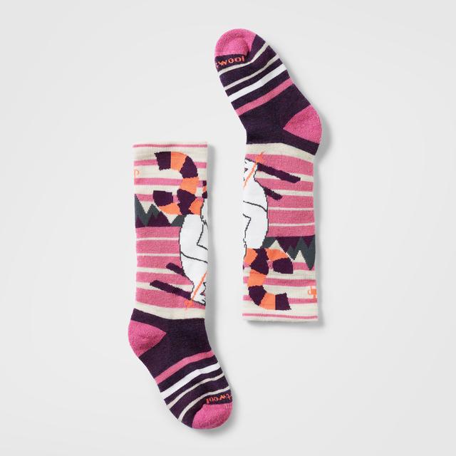 Kids' Wintersport Yeti Pattern Over The Calf Socks