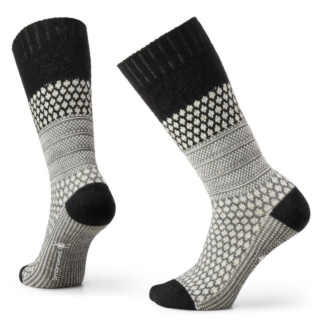 Unisex Everyday Cozy Popcorn Cable Crew Socks