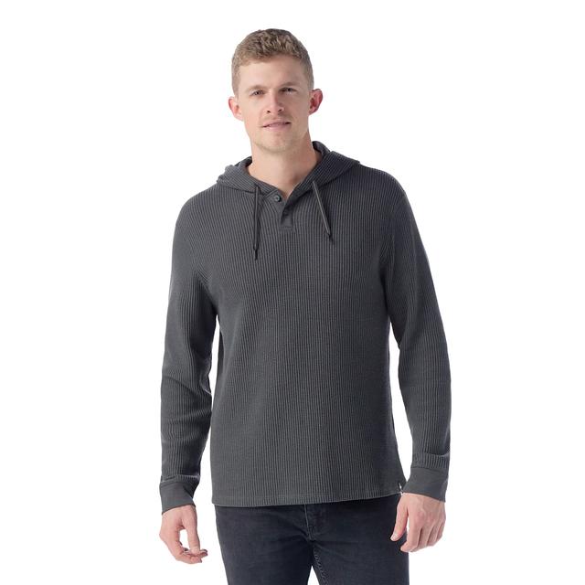Waffle Henley Hoodie
