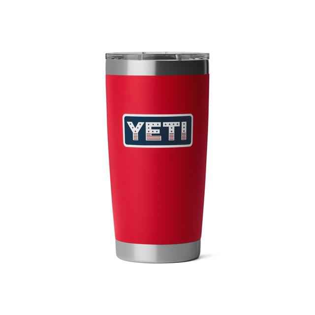Rambler 20 oz Tumbler - Red/Badge