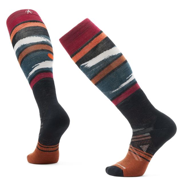 Unisex Ski Midnight Ski Pattern Over The Calf Socks - Earth's Edge
