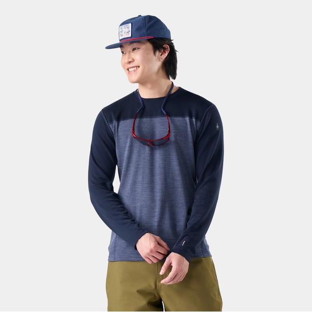 Men's Classic Thermal Merino Base Layer Colorblock Crew Top