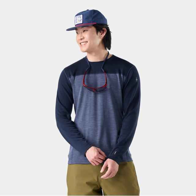 Men's Classic Thermal Merino Base Layer Colorblock Crew Top