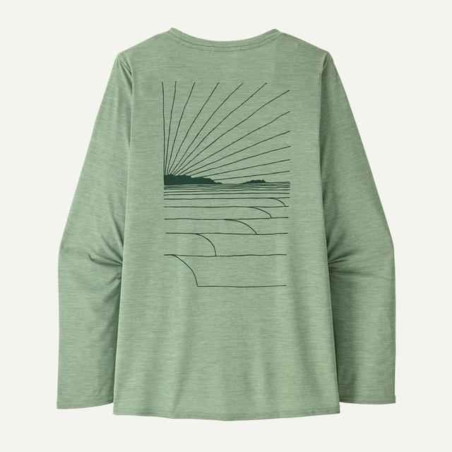 Women's L/S Cap Cool Daily Graphic Shirt - Waters