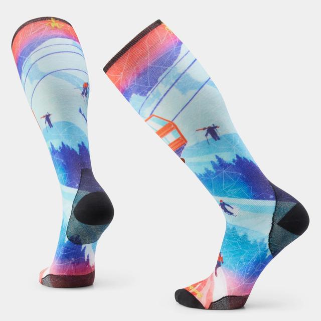 Unisex Ski Day Print Over The Calf Socks