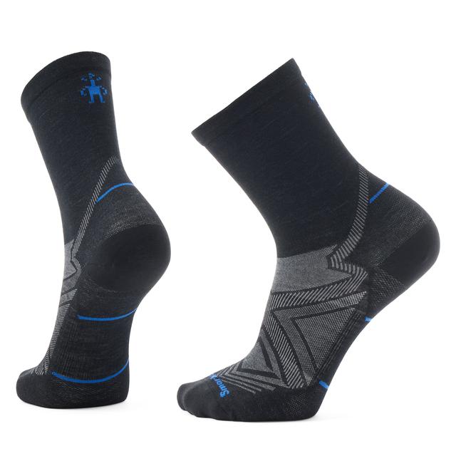 Unisex Run Mid Crew Socks Black
