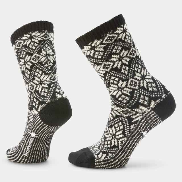 Unisex Everyday Cozy Traditional Snowflake Crew Socks