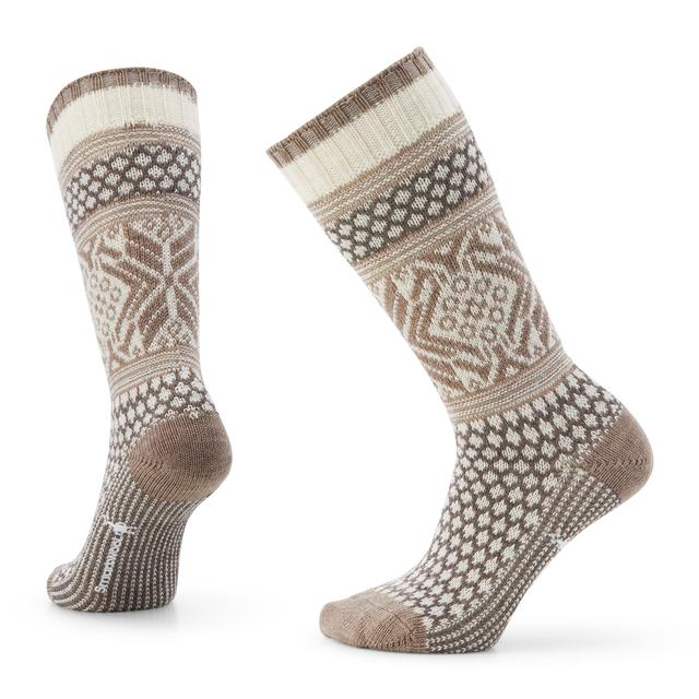 Unisex Everyday Cozy Popcorn Snowflake Pattern Crew Socks