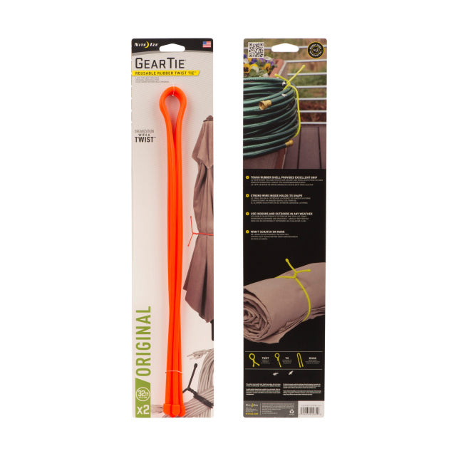 Gear Tie Reusable Rubber Twist Tie 64 in.