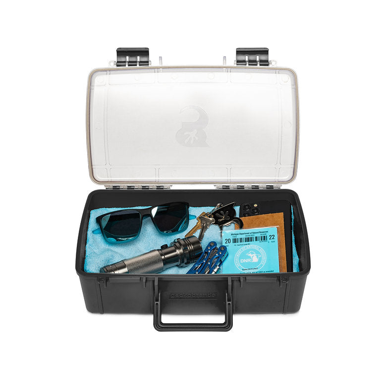 Geckobrands Waterproof Dry Box - Large, Neon Blue