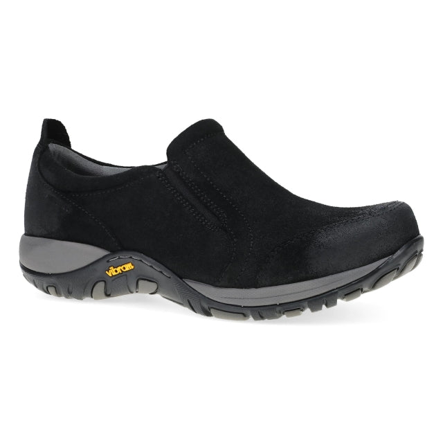 Women's Pippy Wide Black Waterproof Burnished Suede