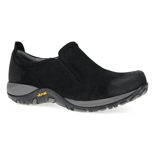 Women's Pippy Wide Black Waterproof Burnished Suede