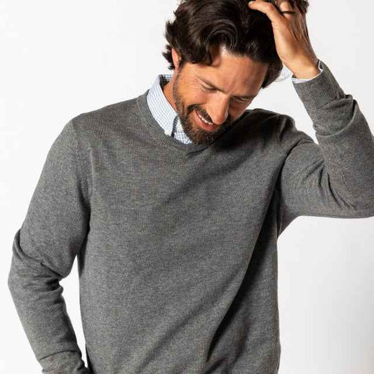 Men's Buckley Merino V-Neck Sweater