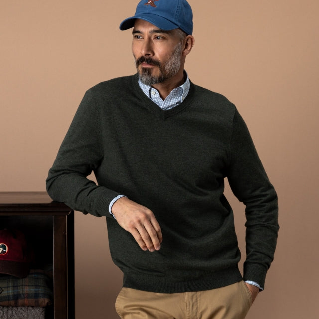 Men's Buckley Merino V-Neck Sweater