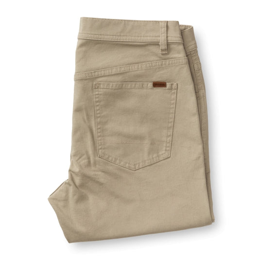 Men's Slim Fit Pinpoint Canvas Five-Pocket
