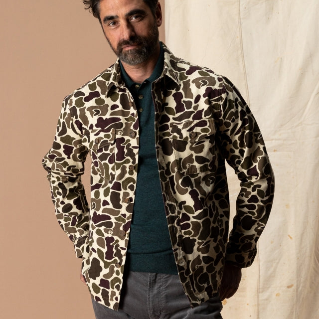 Men's Vintage Camo Duck Canvas Jacket