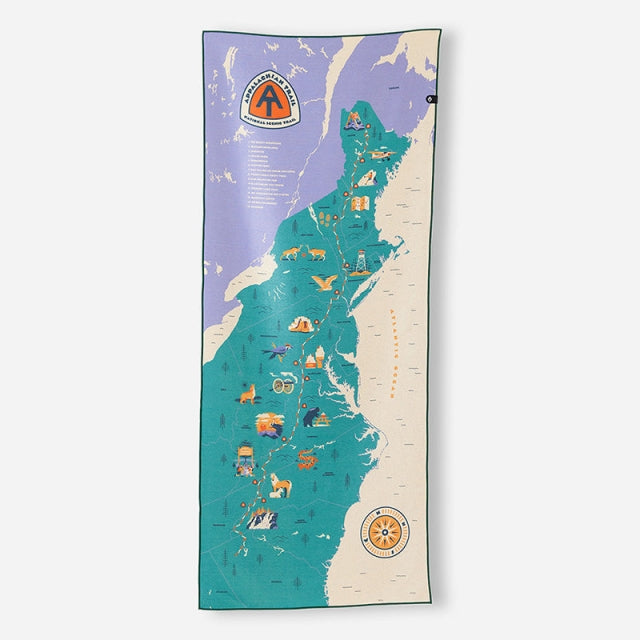 Original Towel: Appalachian Trail Map