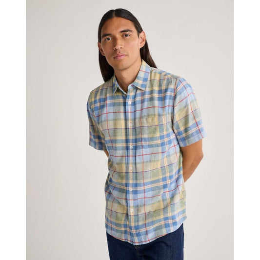 Men's Plaid Shoreline Linen Shirt