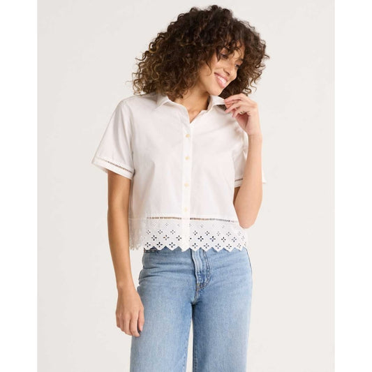 Women's Poplin Eyelet Shirt