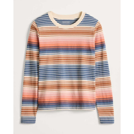 Women's Long-Sleeve Stripe Deschutes Tee Shirt