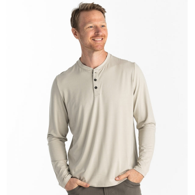 Men's Bamboo Flex Long Sleeve Henley