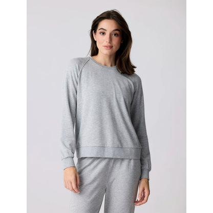 Women's Bamboo Lightweight Fleece Crew - Earth's Edge