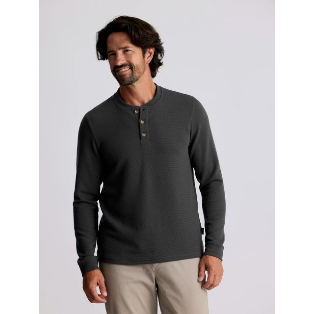 Men's Waffle Long Sleeve Henley