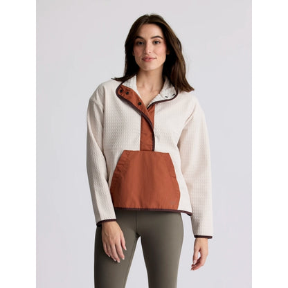 Women's Gridback Fleece Snap Pullover - Earth's Edge
