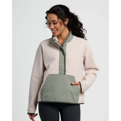 Women's Gridback Fleece Snap Pullover