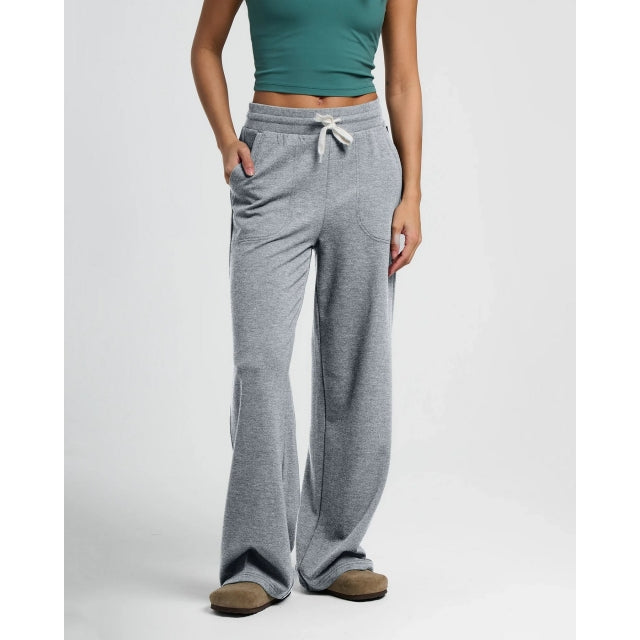 Women's Bamboo Lightweight Fleece Wide Leg Pant
