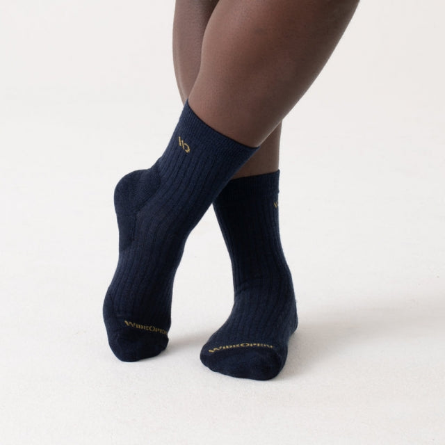 Men's Solid Cushioned Micro Crew Socks